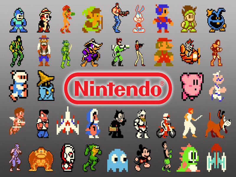Pixel Art Characters — Gray, Nostalgic