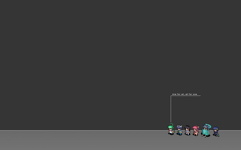 pixel art characters in a row