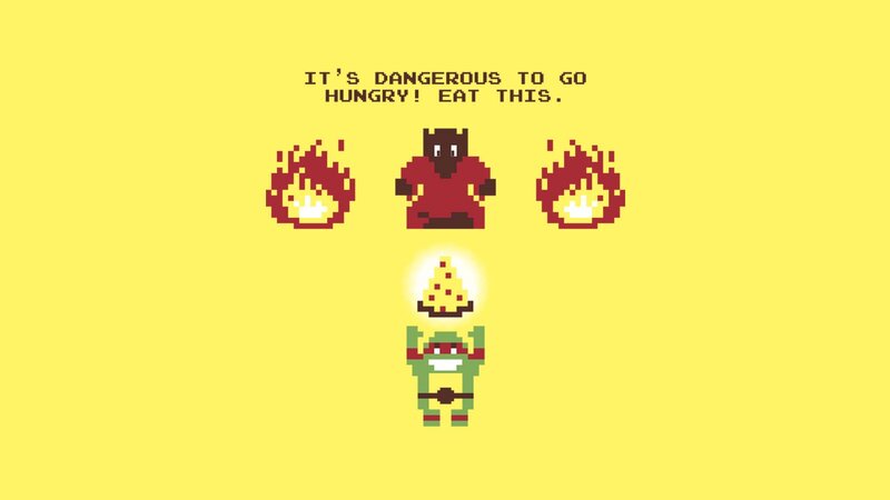 Pixel Art Characters — Yellow, Humorous