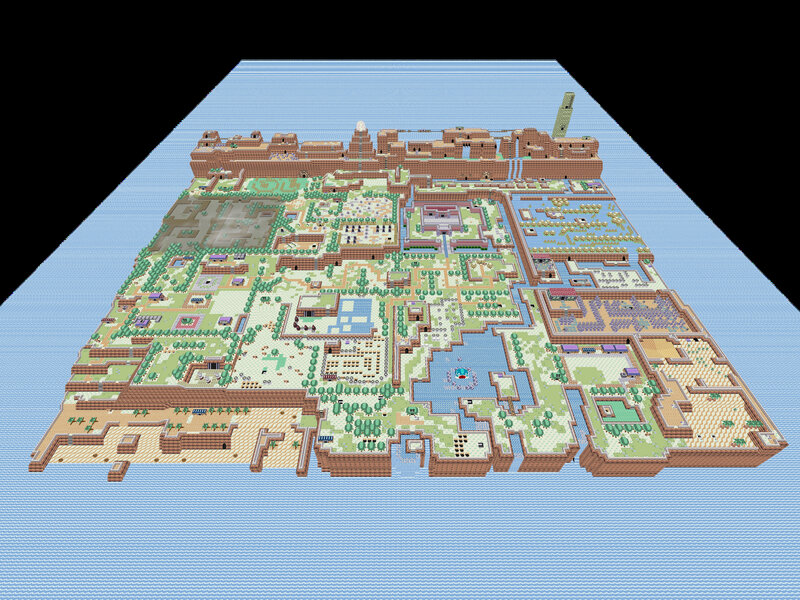 pixel art city map