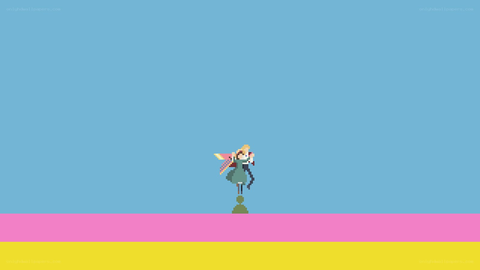 Pixel art couple hugging