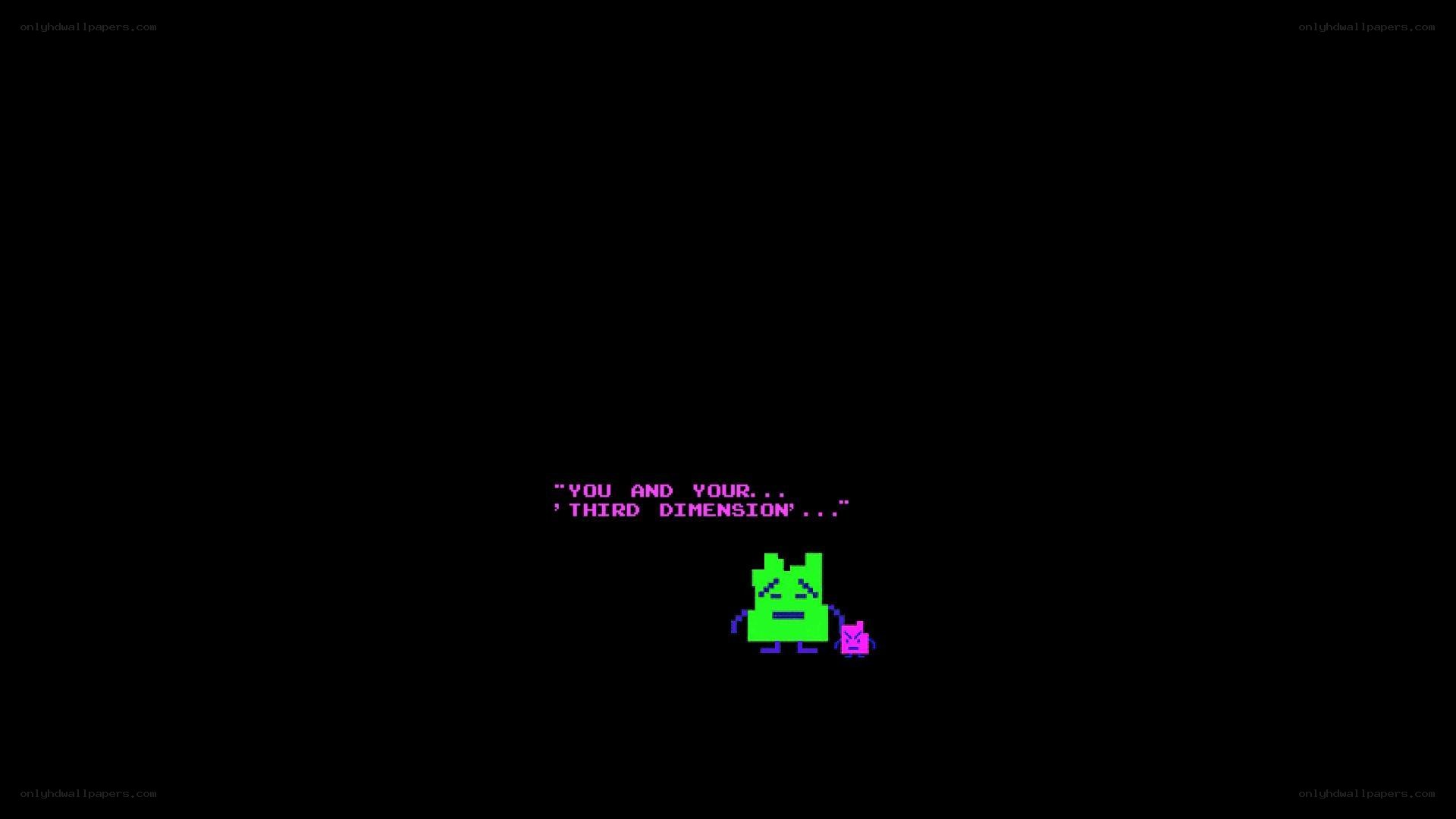 pixel art dialogue scene