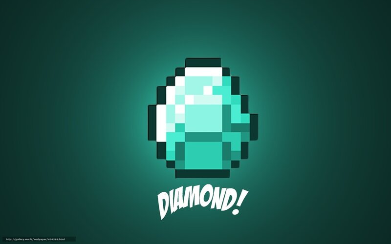 Pixel art diamond icon