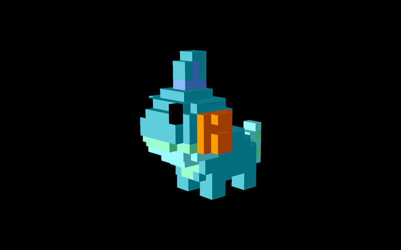 pixel art dinosaur character