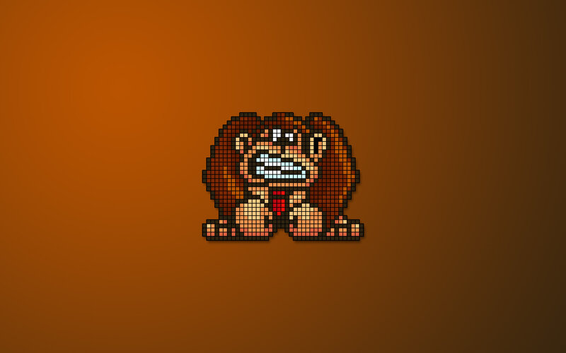 pixel art donkey kong