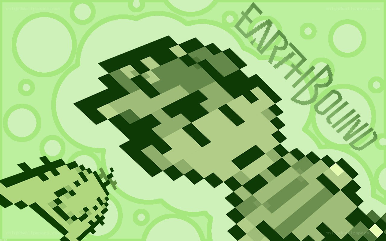 pixel art earthbound logo