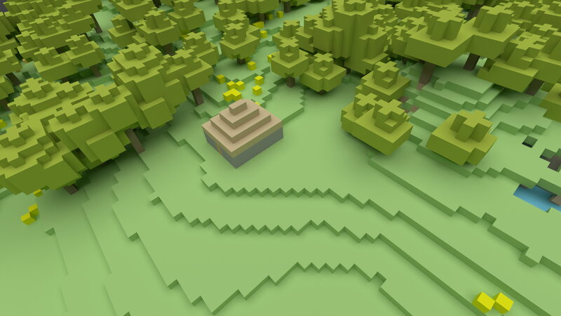 pixel art forest landscape