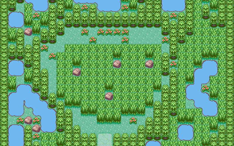 pixel art forest map
