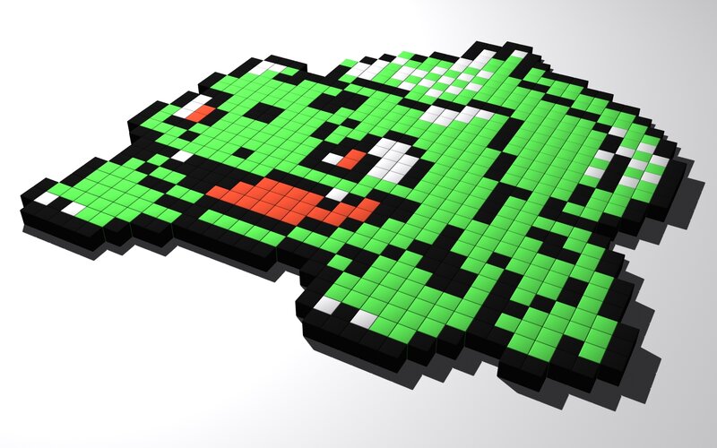 Pixel Art Frog