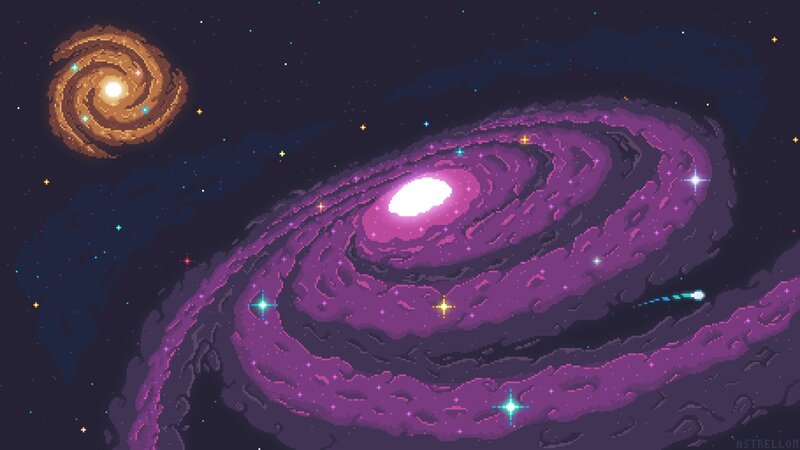 Pixel Art Galaxies