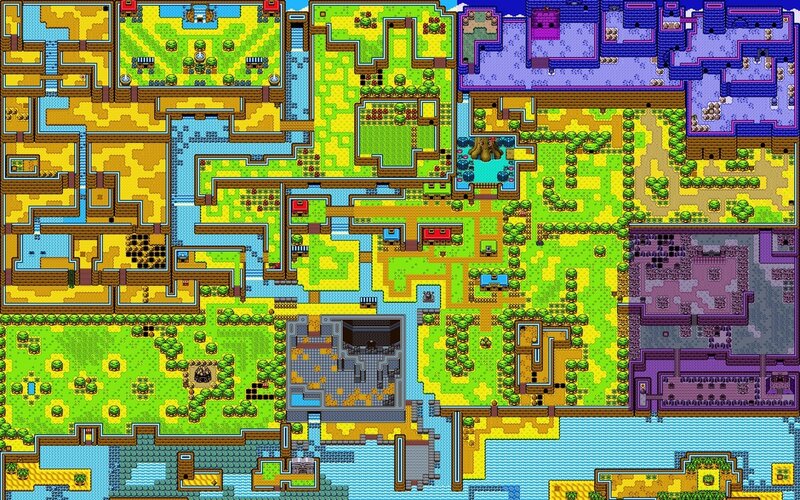 pixel art game map