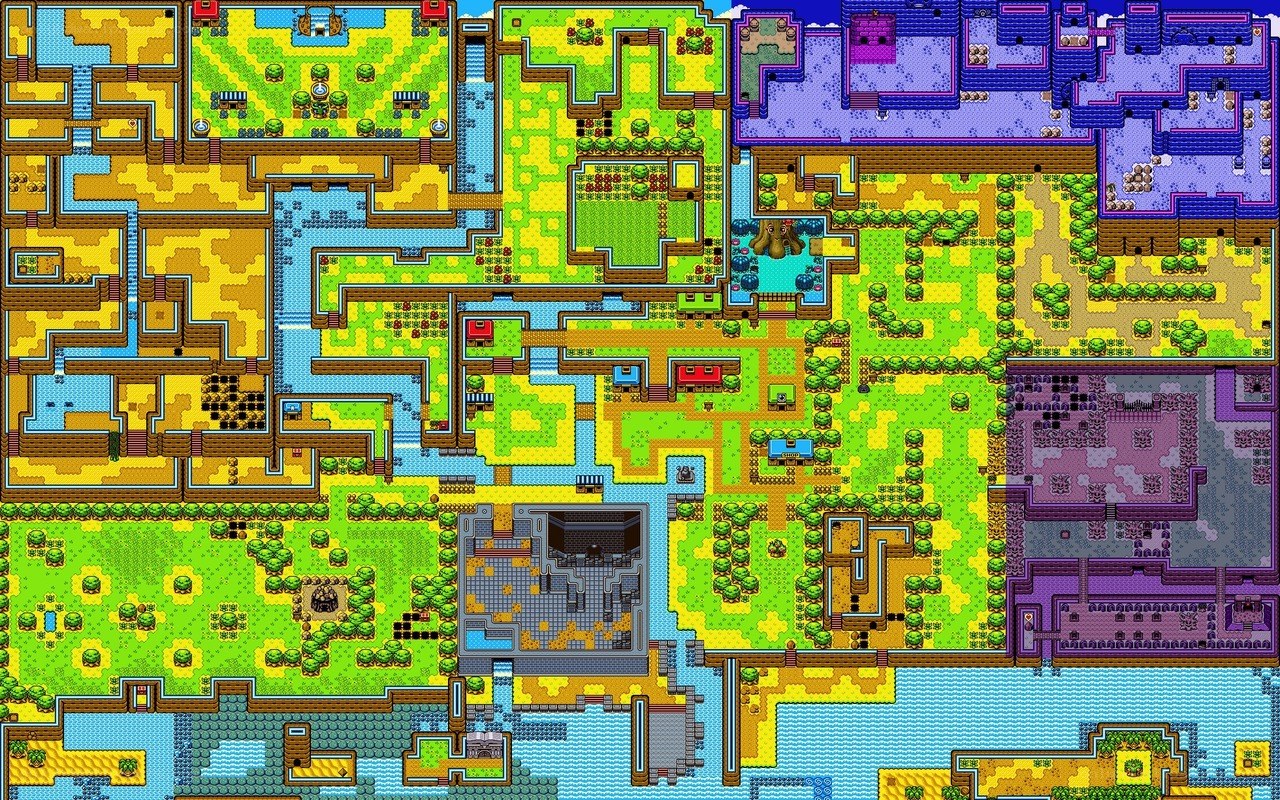 pixel art game map