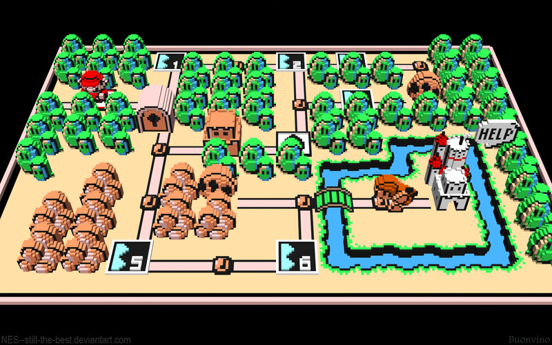 Pixel Art Game Map — Green