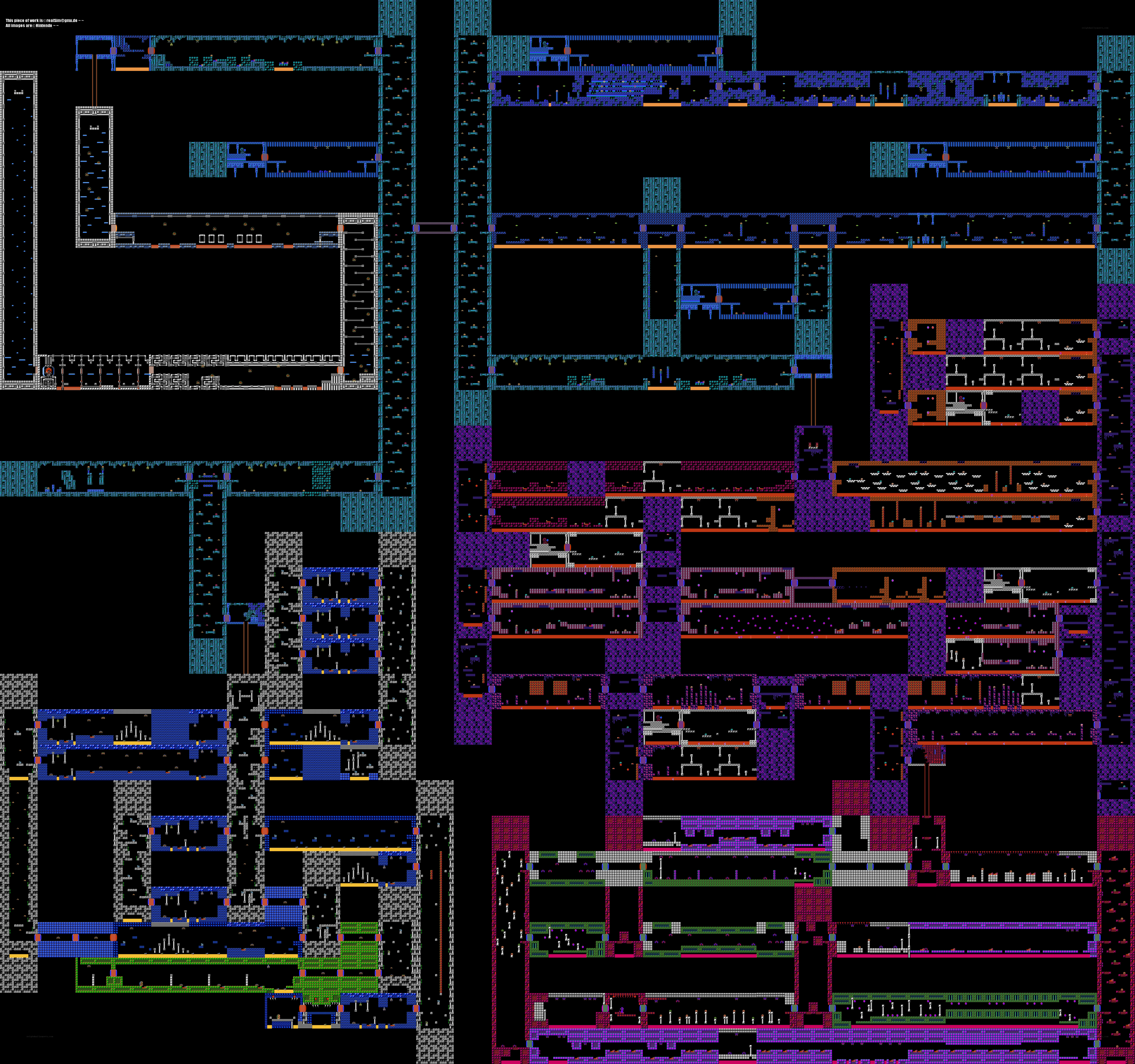 pixel art game map layout