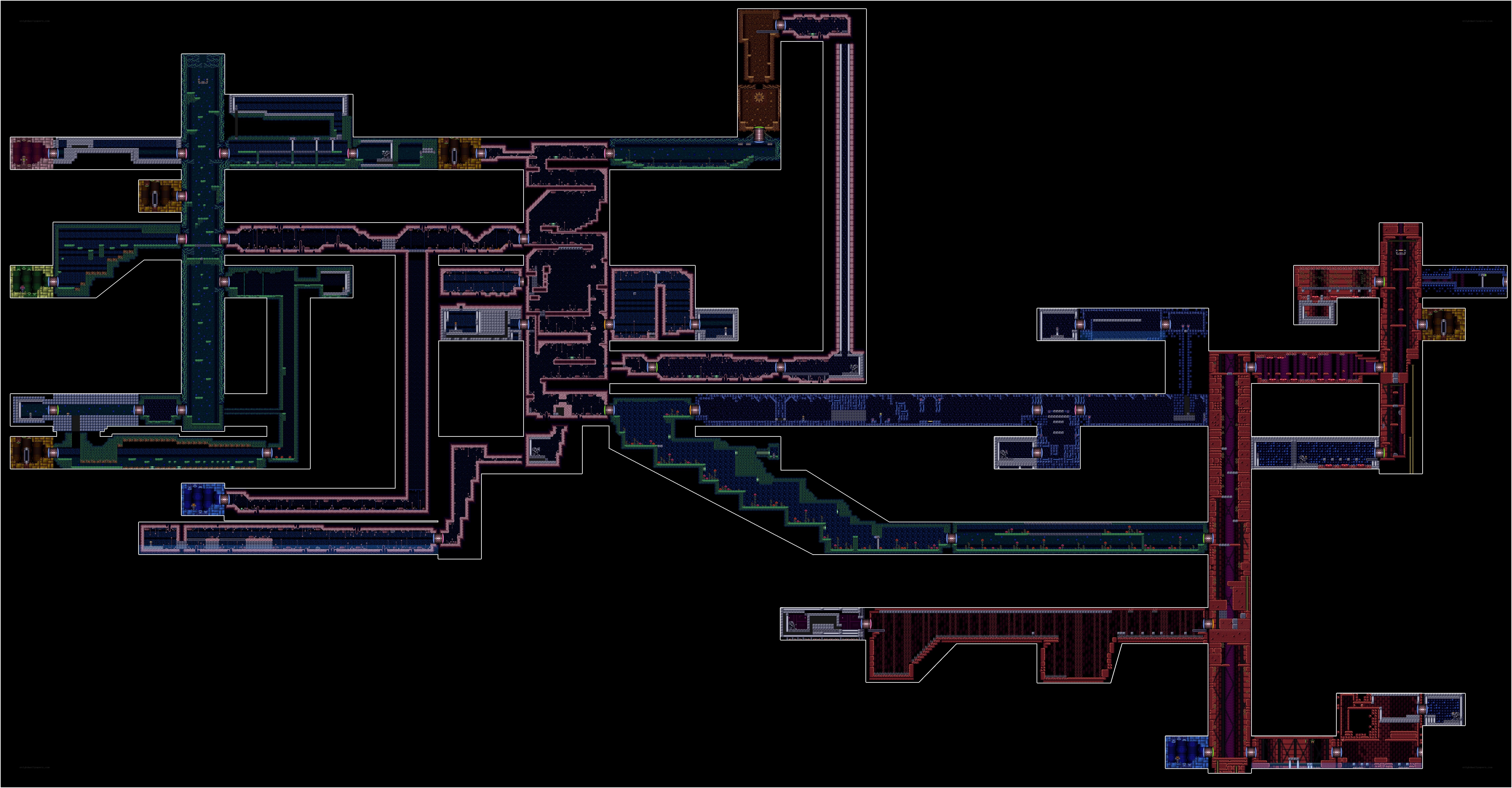 pixel art game map layout