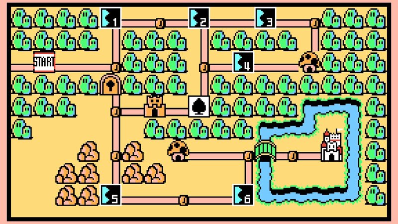Pixel Art Game Map — Yellow