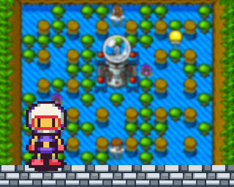 Pixel art game scene