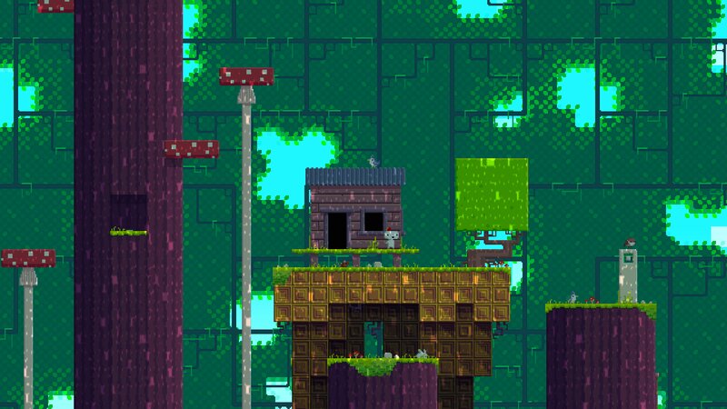 Pixel Art Game Scene — Green