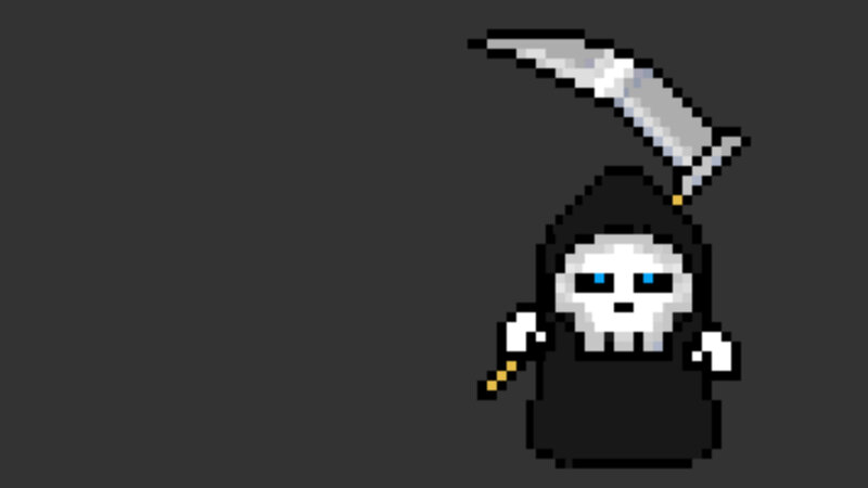 Pixel Art Grim Reaper