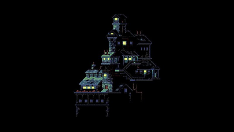 Pixel Art Haunted House