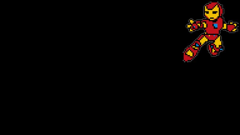 Pixel Art Iron Man — Red