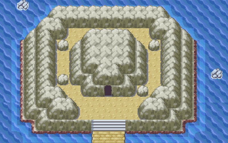 pixel art island structure