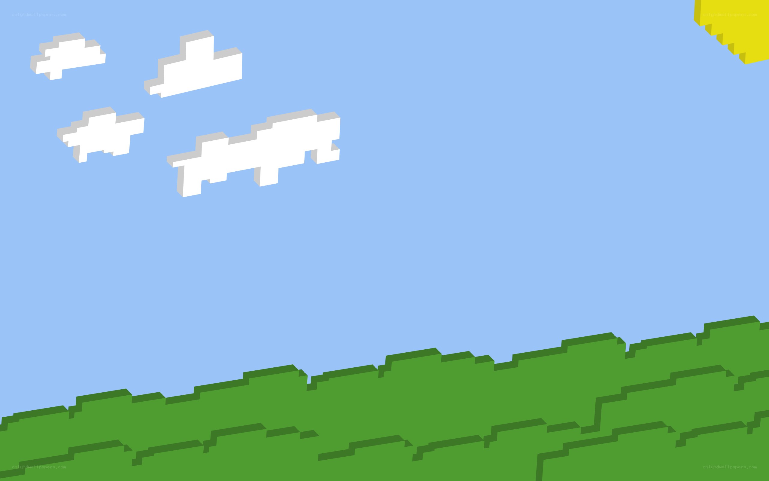 Pixel art landscape scene