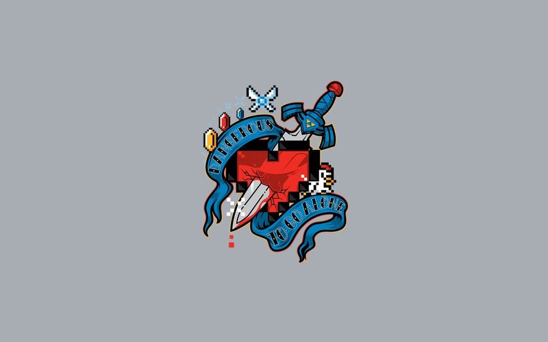 Pixel Art Logo — Red
