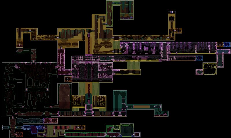 Pixel Art Map of a Dungeon