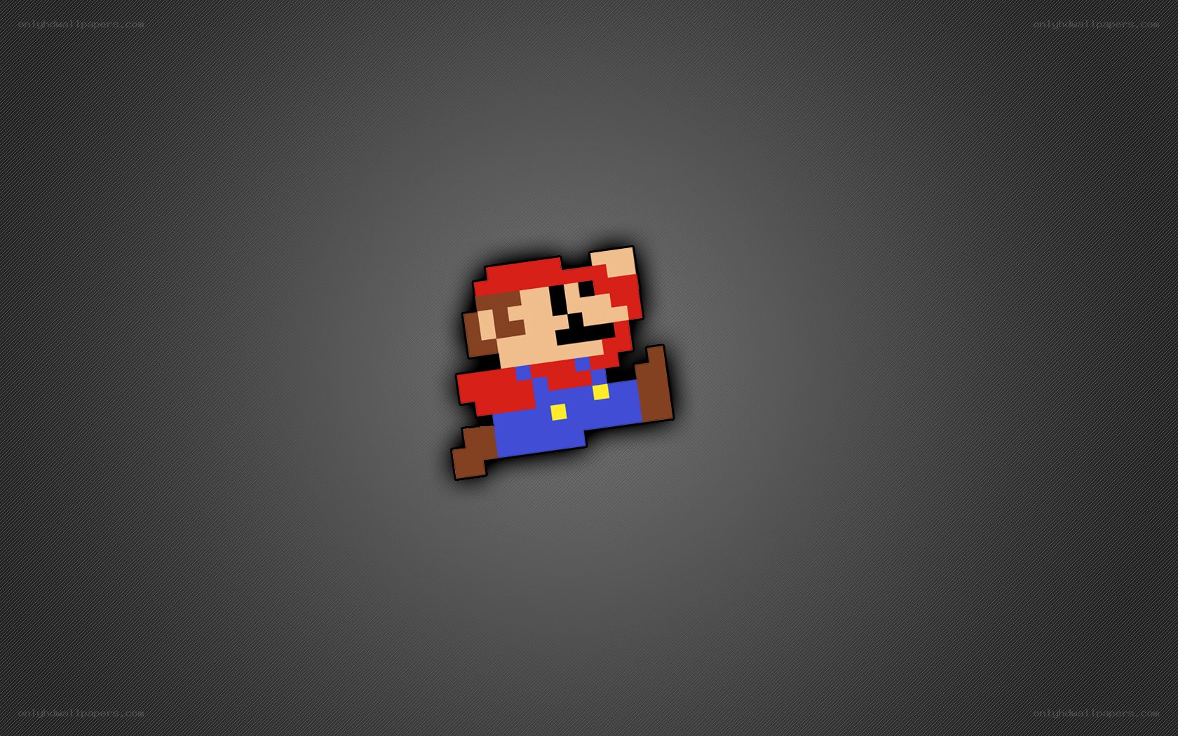 Pixel art Mario character