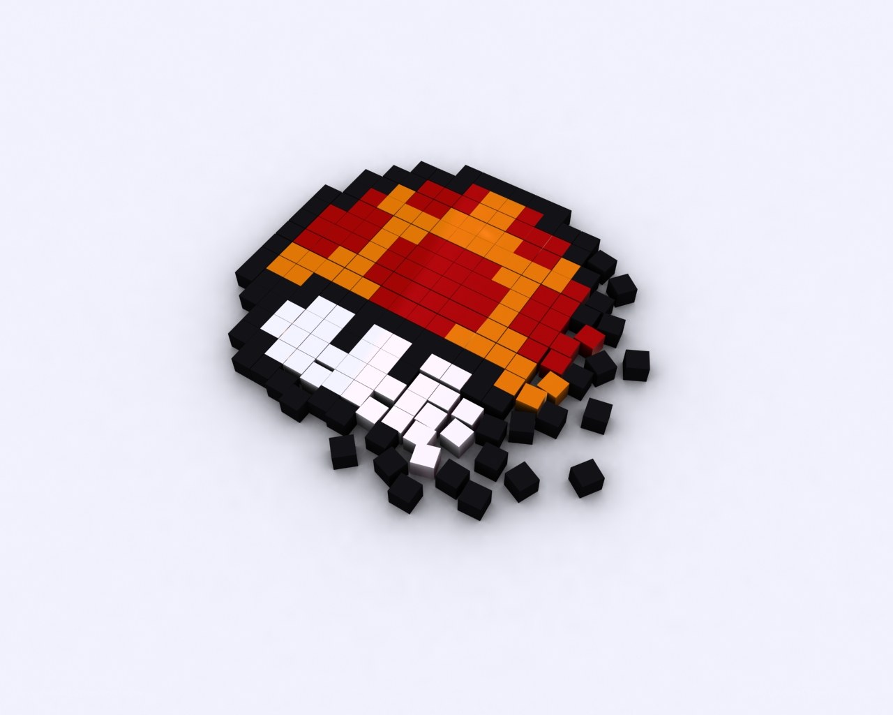 pixel art mushroom