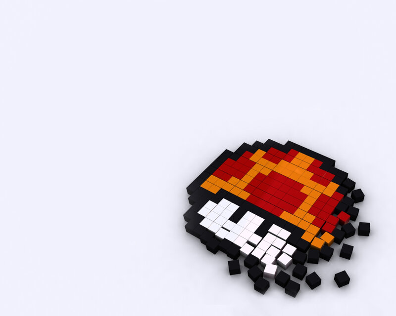 Pixel art mushroom