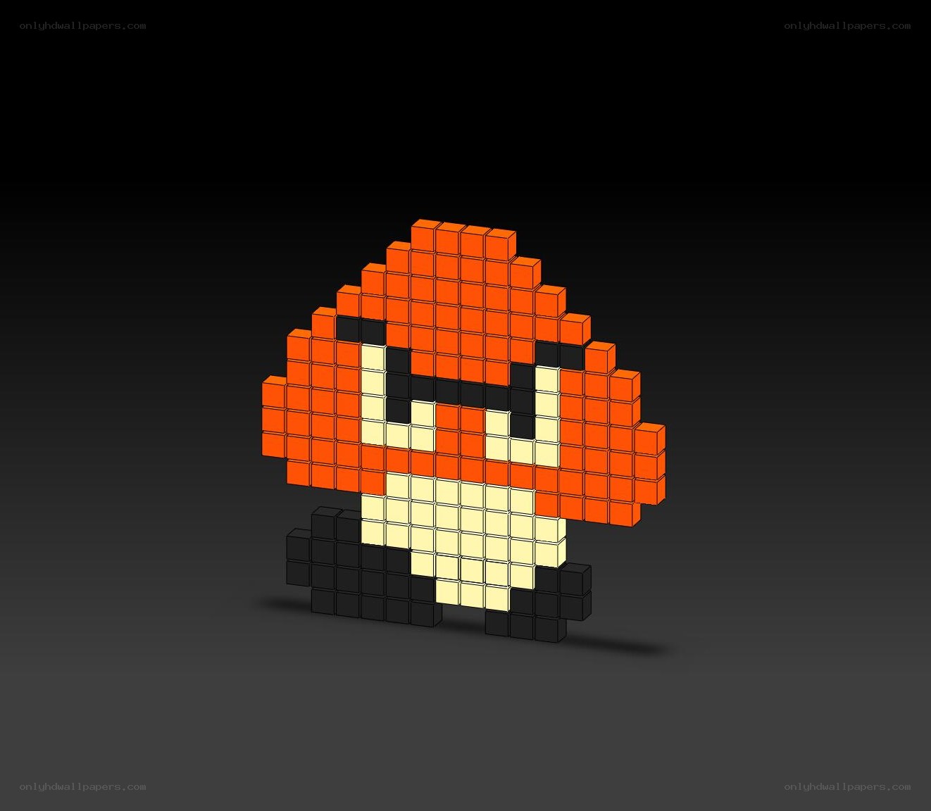 pixel art mushroom character