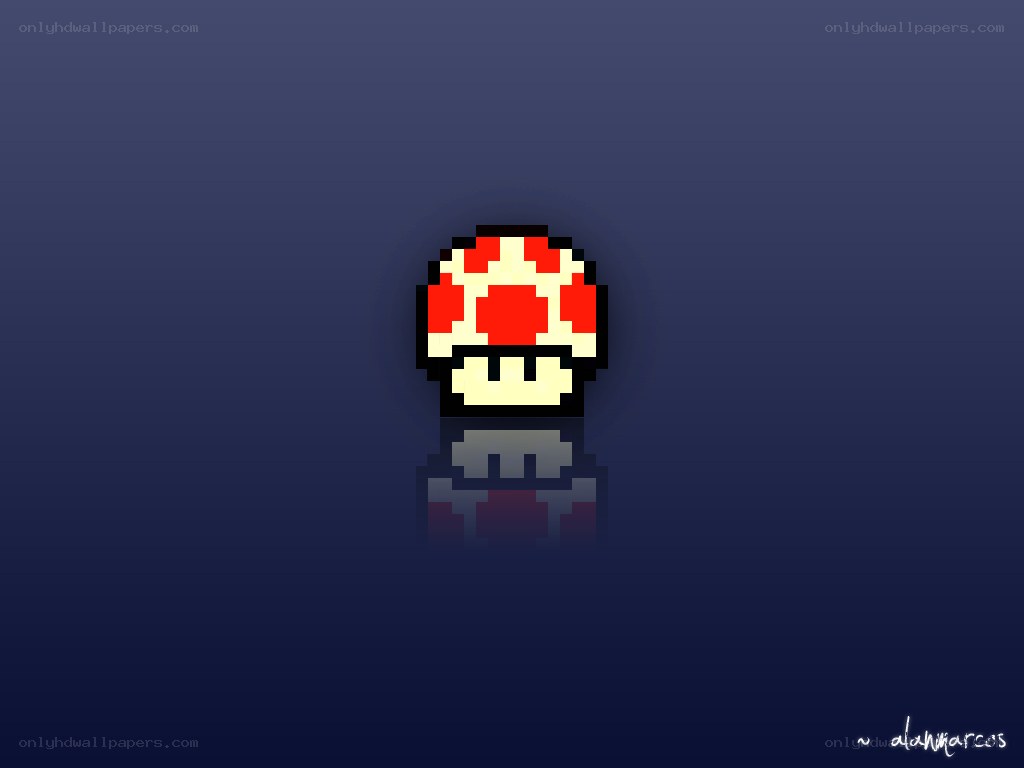 Pixel art mushroom icon