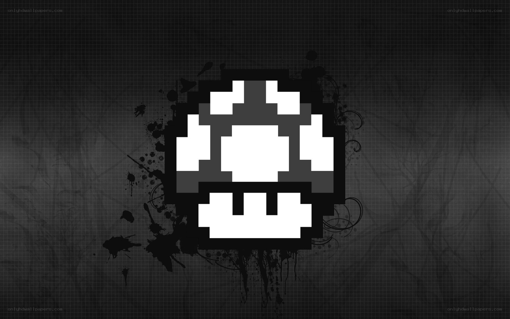 pixel art mushroom logo