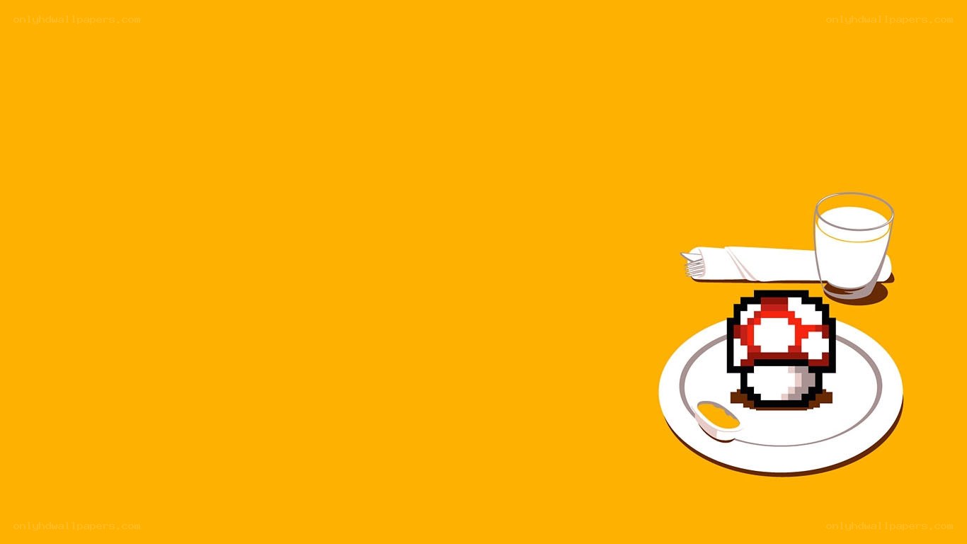pixel art mushroom on plate