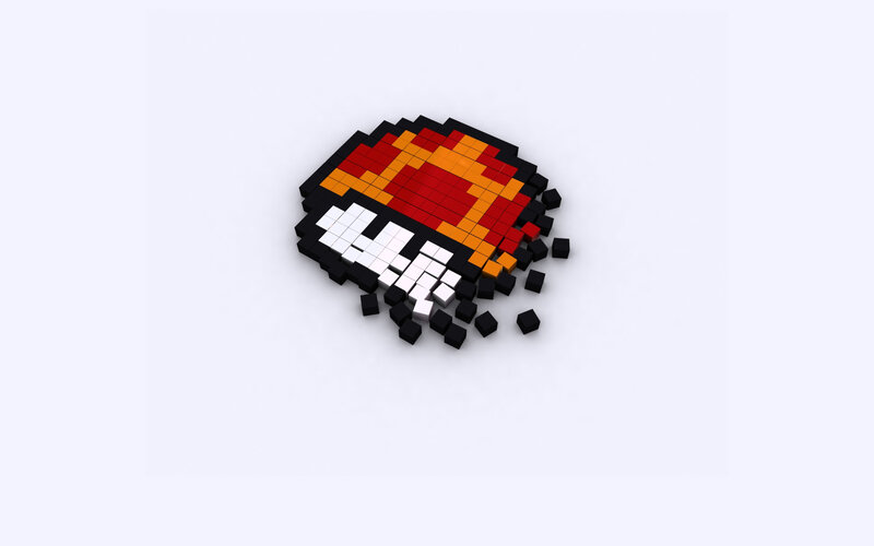 pixel art mushroom