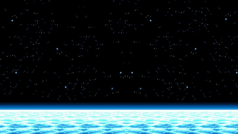 Pixel Art Night Sky