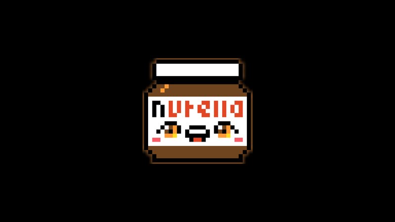 Pixel Art Nutella Jar
