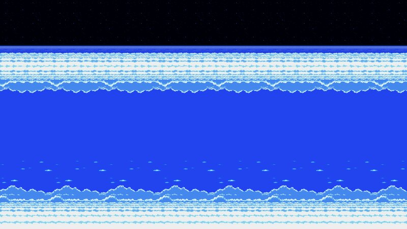 Pixel Art Ocean Scene