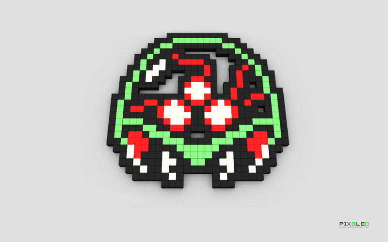 pixel art of a car