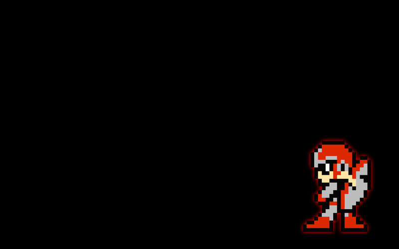 Pixel art of a character