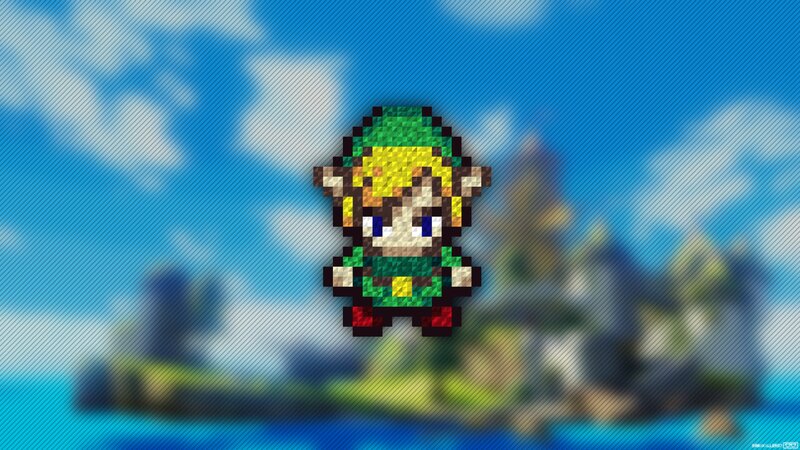 Pixel Art of a Character — Blue