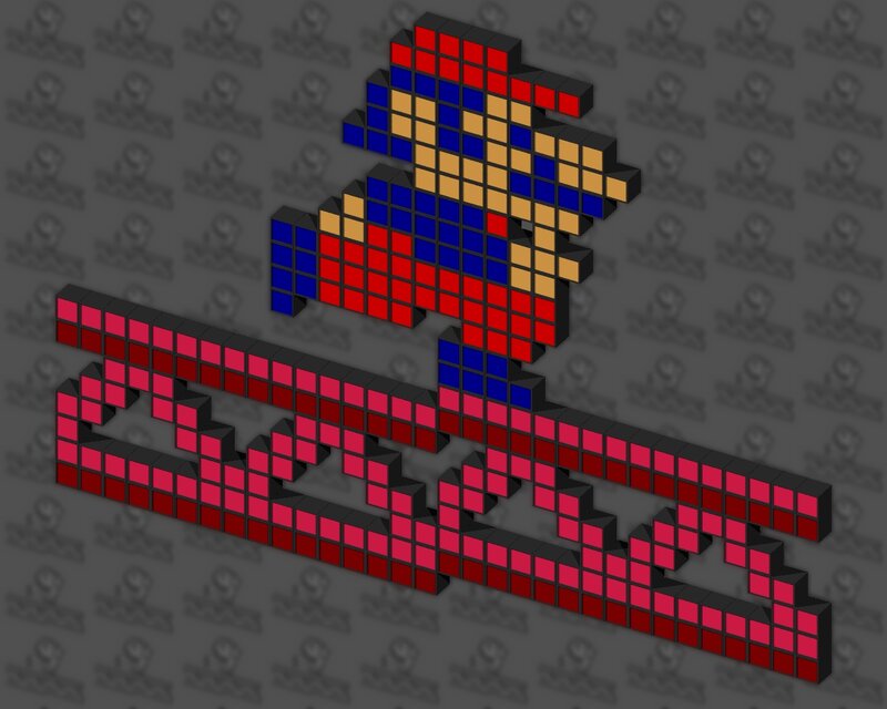 Pixel Art of a Character — Red