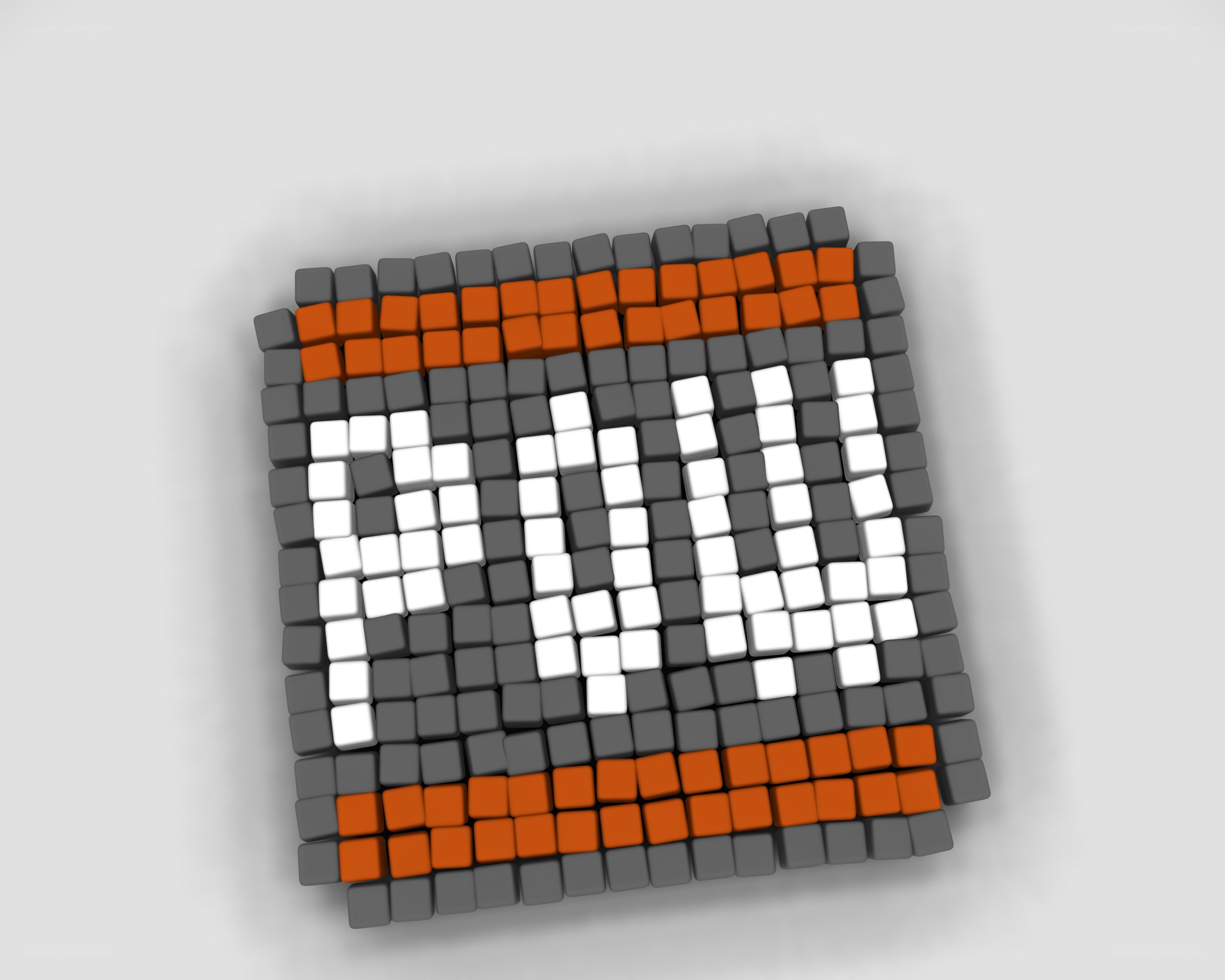pixel art of a face