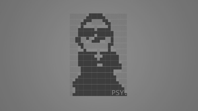 Pixel art of a man in sunglasses