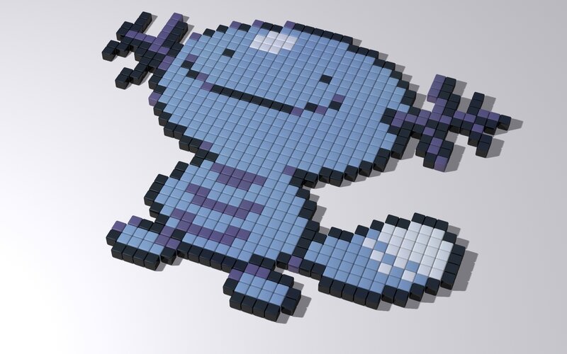 Pixel art of a Pokémon