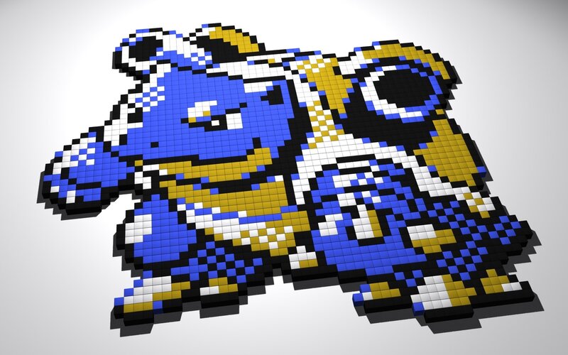 Pixel art of a Pokémon