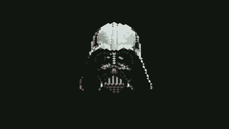 pixel art of darth vader