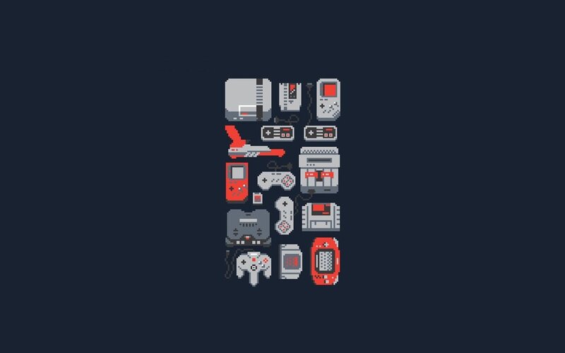 Pixel Art of Gaming Devices